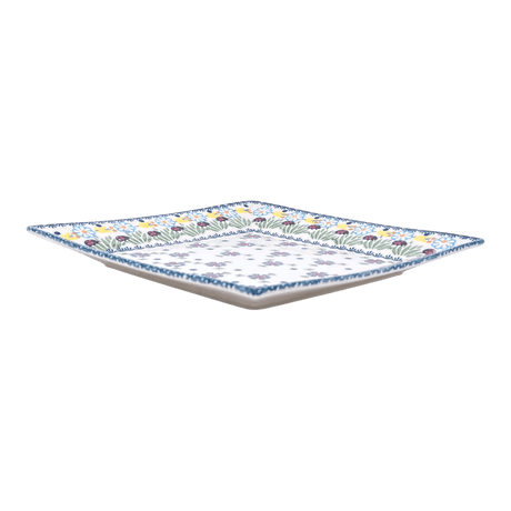 Plate, Square, Salad, 9" in "Lady Bugs" by Manufaktura | T146T-IF45