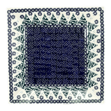 Plate, Square, Salad, 9" in "Snowy Pines" by Manufaktura | T146T-U22