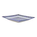 Plate, Square, Salad, 9" in "Peacock Dot" by Manufaktura | T146U-54K