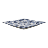 Plate, Square, Salad, 9" in "Blue Butterfly" by Manufaktura | T146U-AS58