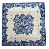 Plate, Square, Salad, 9" in "Winter Hibiscus" by Manufaktura | T146U-JZ42