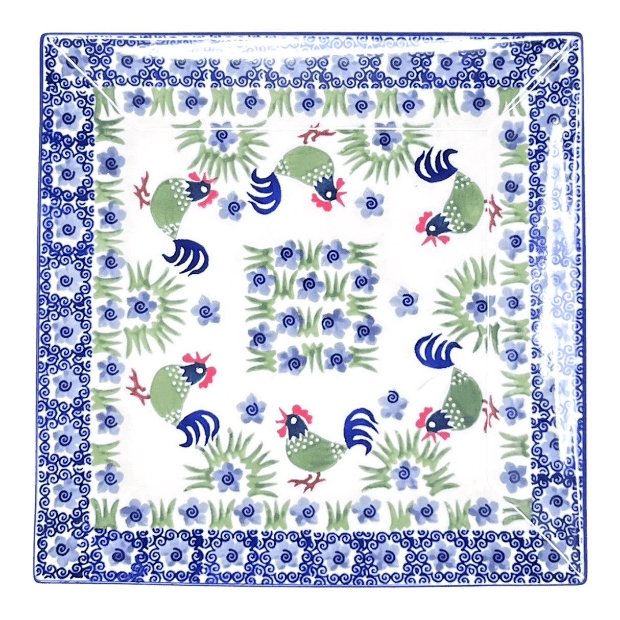 Plate, Square, Salad, 9" in "Rise & Shine" by Manufaktura | T146U-P319