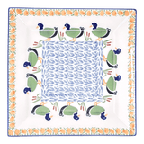 Plate, Square, Salad, 9" in "Ducks in a Row" by Manufaktura | T146U-P323