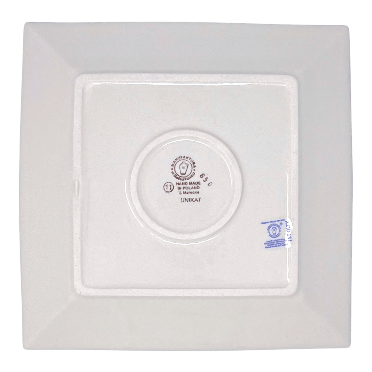 Plate, Square, Salad, 9" in "Green Peace" by Manufaktura | T146U-W56Z