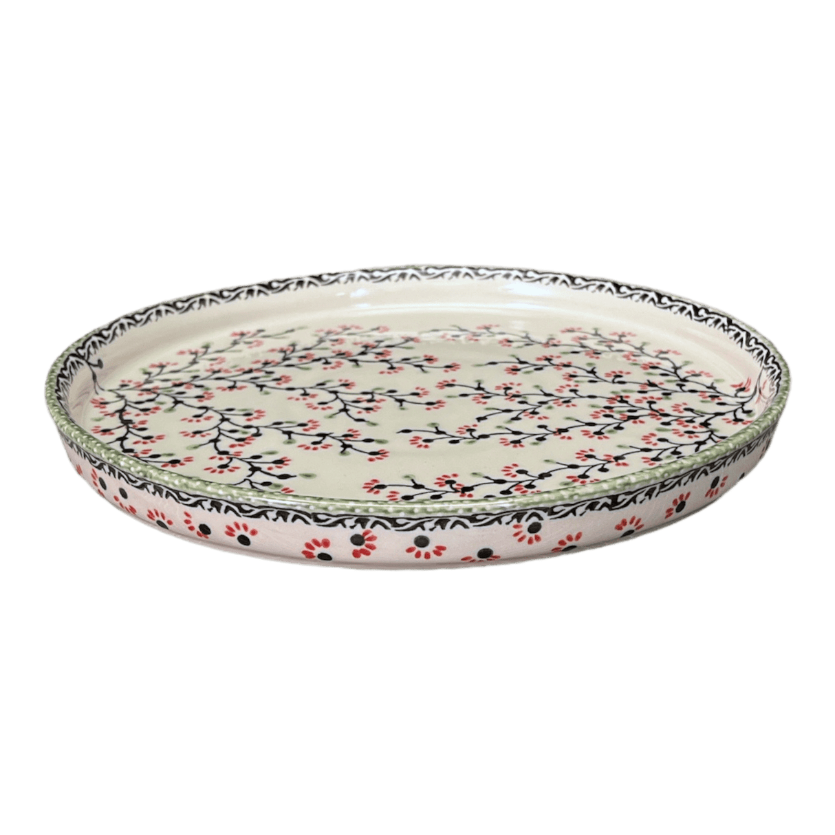 Tray, Round, 10.25" in "Cherry Blossoms" by Manufaktura | T153S-DPGJ