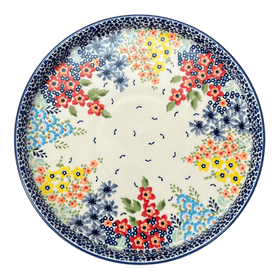 Polish Pottery 10.25" Round Tray (Brilliant Garden) | T153S-DPLW Additional Image at PolishPotteryOutlet.com