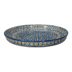 Polish Pottery 10.25" Round Tray (Olive Orchard) | T153S-DZ Additional Image at PolishPotteryOutlet.com