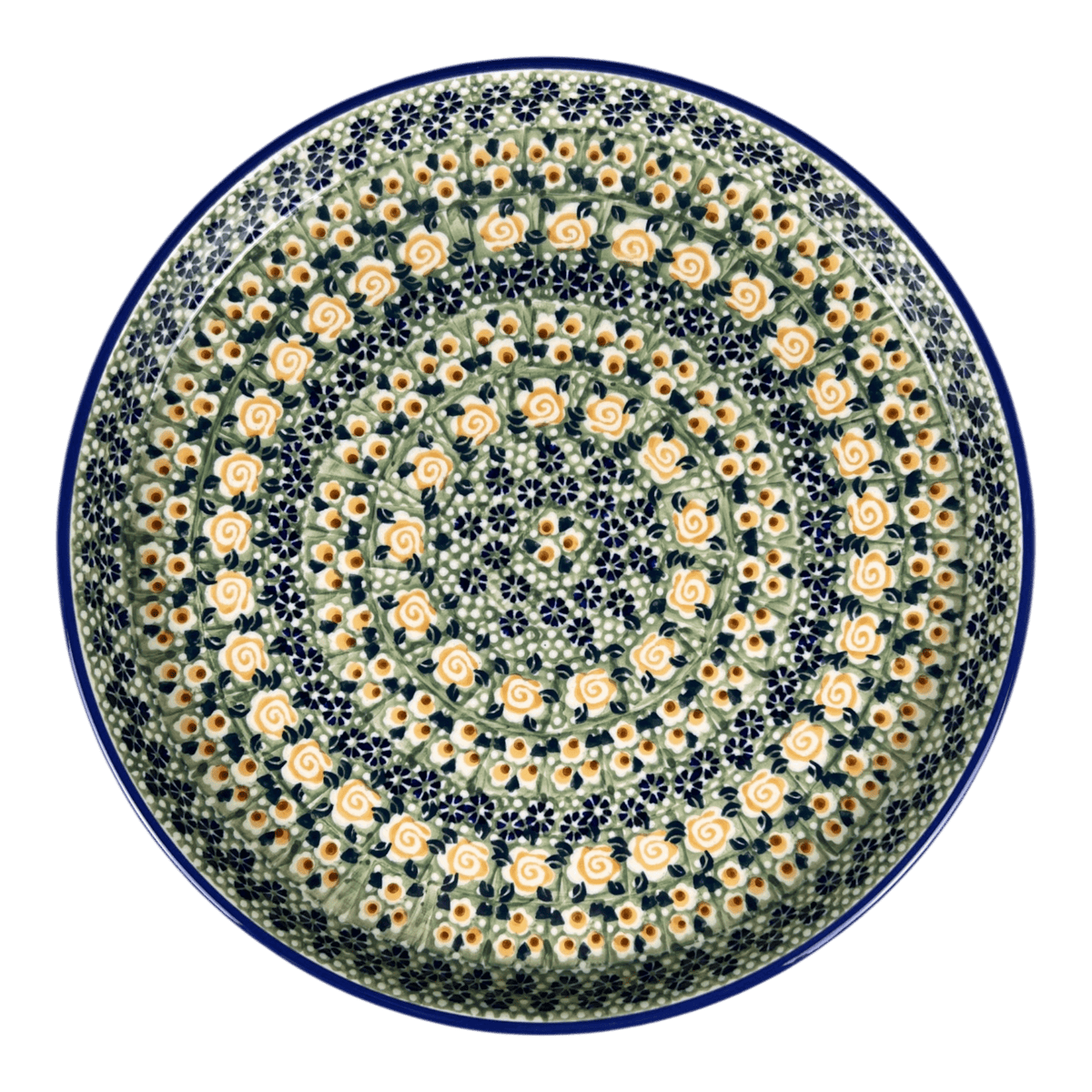 Tray, Round, 10.25" in "Perennial Garden" by Manufaktura | T153S-LM