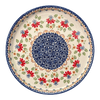 Polish Pottery 10.25" Round Tray (Mediterranean Blossoms) | T153S-P274 at PolishPotteryOutlet.com