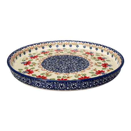 Tray, Round, 10.25" in "Mediterranean Blossoms" by Manufaktura | T153S-P274