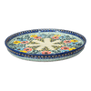 Polish Pottery 10.25" Round Tray (Brilliant Garland) | T153S-WK79 at PolishPotteryOutlet.com