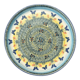 Tray, Round, 10.25" in "Butterflies in Flight" by Manufaktura | T153S-WKM