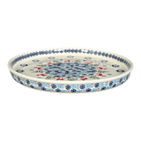 Tray, Round, 10.25" in "Reindeer Games" by Manufaktura | T153T-BL07