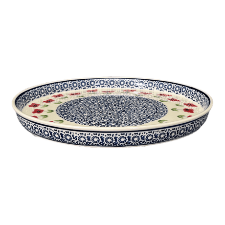 Tray, Round, 10.25" in "Poppy Garden" by Manufaktura | T153T-EJ01