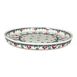 Tray, Round, 10.25" in "Red Bird" by Manufaktura | T153T-GILE