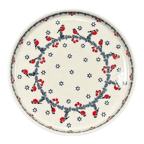 Tray, Round, 10.25" in "Red Bird" by Manufaktura | T153T-GILE