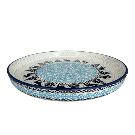 Tray, Round, 10.25" in "Peaceful Season" by Manufaktura | T153T-JG24