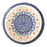 Tray, Round, 10.25" in "Flower Power" by Manufaktura | T153T-JS14