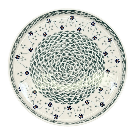 Tray, Round, 10.25" in "Woven Pansies" by Manufaktura | T153T-RV