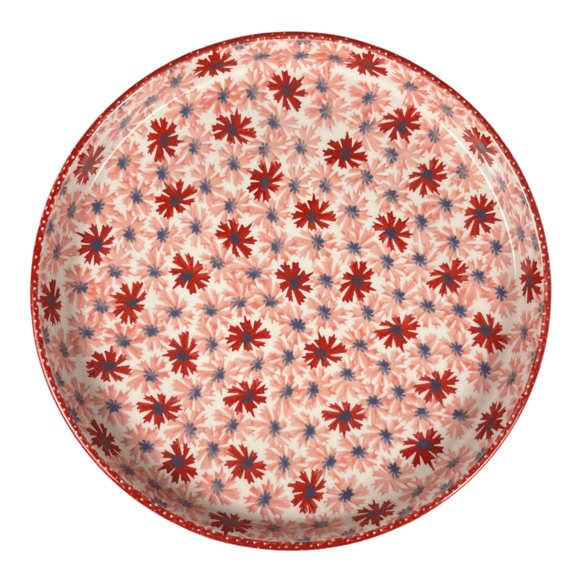 Tray, Round, 10.25" in "Scarlet Daisy" by Manufaktura | T153U-AS73