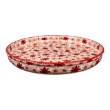 Tray, Round, 10.25" in "Scarlet Daisy" by Manufaktura | T153U-AS73