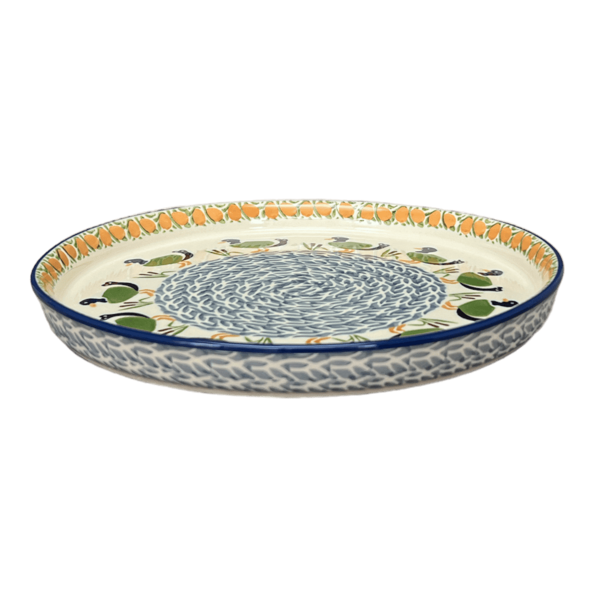 Tray, Round, 10.25" in "Ducks in a Row" by Manufaktura | T153U-P323