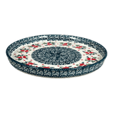 Tray, Round, 10.25" in "Evergreen Bells" by Manufaktura | T153U-PZDG