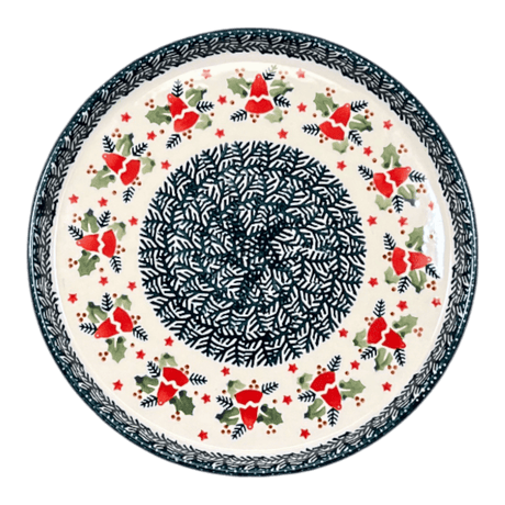 Tray, Round, 10.25" in "Evergreen Bells" by Manufaktura | T153U-PZDG