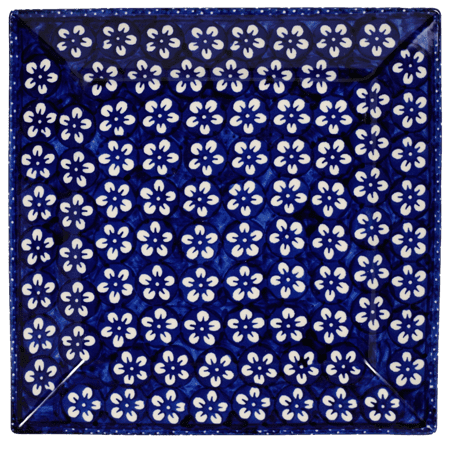 Plate, Square, Dessert, 7" in "Modern Blue" by Manufaktura | T158M-J8KO