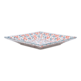 Plate, Square, Dessert, 7" in "Peach Blossoms" by Manufaktura | T158S-AS46