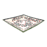 Plate, Square, Dessert, 7" in "Cherry Blossoms" by Manufaktura | T158S-DPGJ
