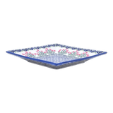 Plate, Square, Dessert, 7" in "Burning Thistle" by Manufaktura | T158S-P270