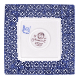 Plate, Square, Dessert, 7" in "Burning Thistle" by Manufaktura | T158S-P270
