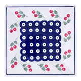 Plate, Square, Dessert, 7" in "Cherry Dot" by Manufaktura | T158T-70WI