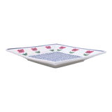 Plate, Square, Dessert, 7" in "Poppy Garden" by Manufaktura | T158T-EJ01