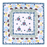Plate, Square, Dessert, 7" in "Lady Bugs" by Manufaktura | T158T-IF45