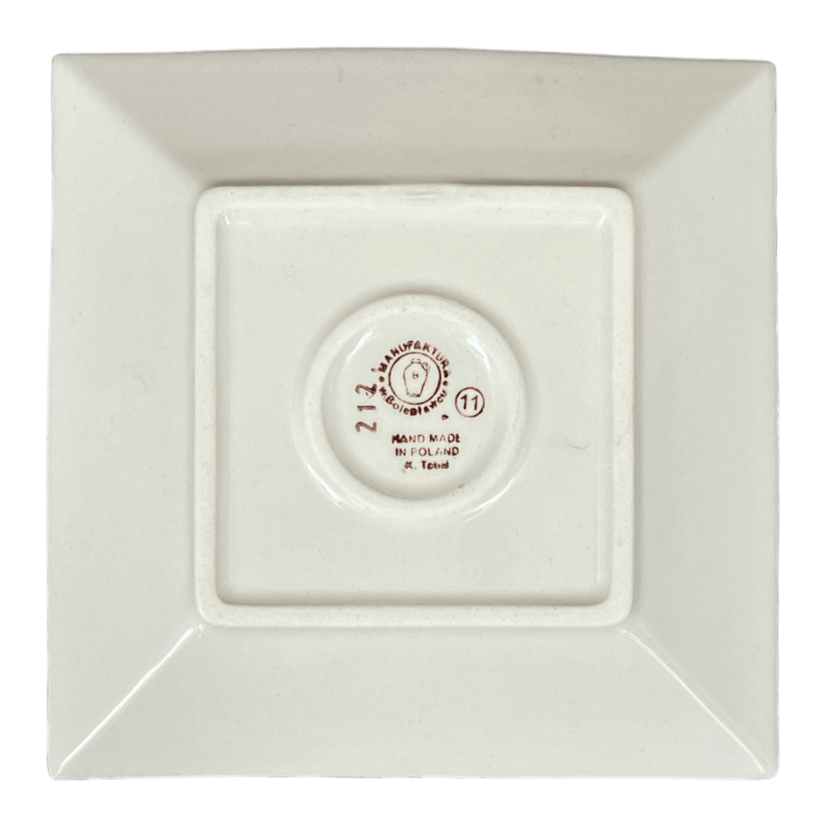 Plate, Square, Dessert, 7" in "Whole Hearted" by Manufaktura | T158T-SEDU