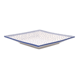 Plate, Square, Dessert, 7" in "Misty Blue" by Manufaktura | T158U-61A