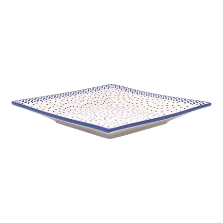 Plate, Square, Dessert, 7" in "Misty Blue" by Manufaktura | T158U-61A