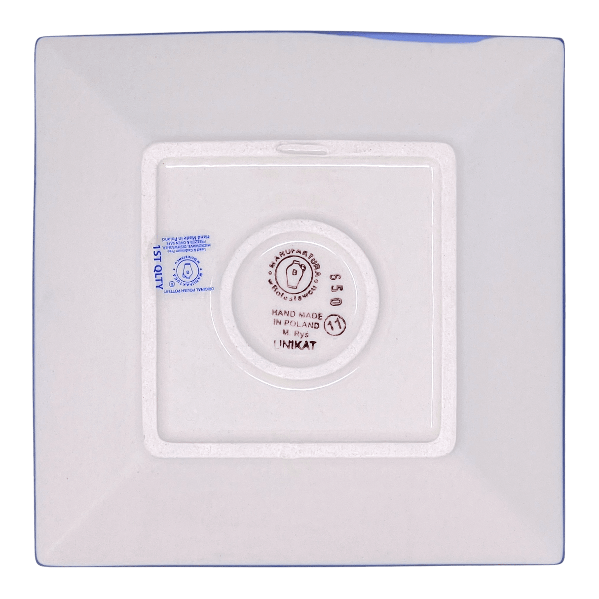 Plate, Square, Dessert, 7" in "Desert Sunrise" by Manufaktura | T158U-KLJ
