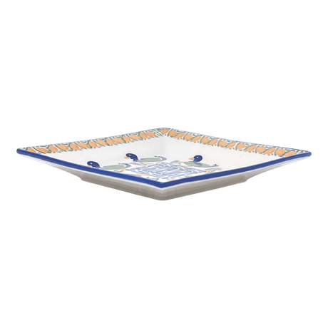 Plate, Square, Dessert, 7" in "Ducks in a Row" by Manufaktura | T158U-P323
