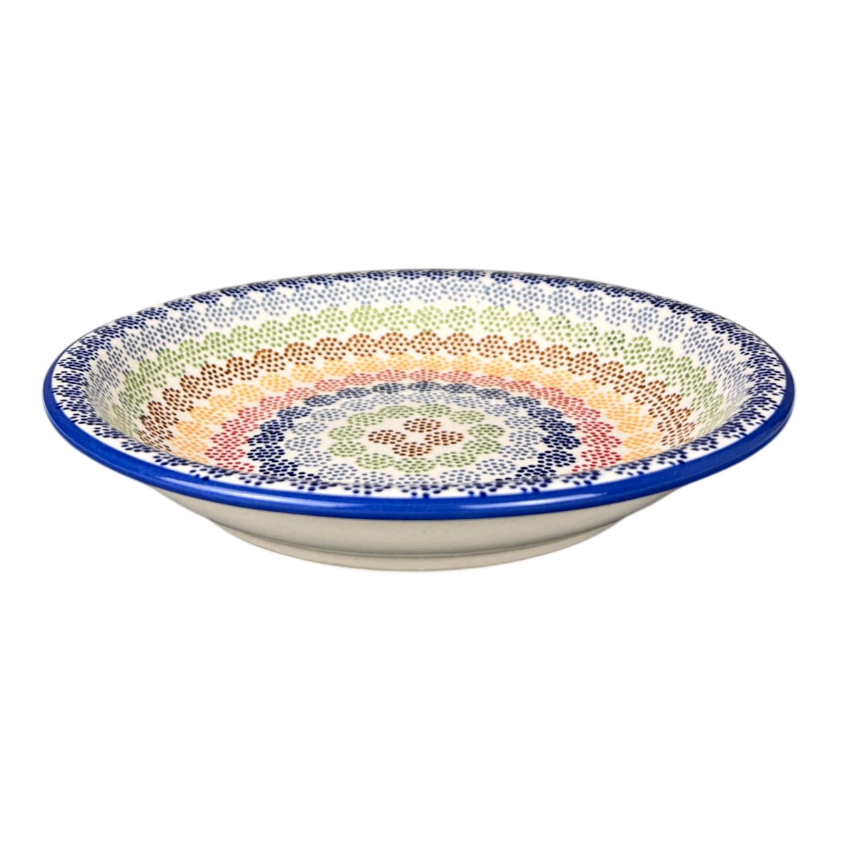 Bowl, Round, Pasta, 9.25" Bowl in "Speckled Rainbow" by Manufaktura | T159M-AS37