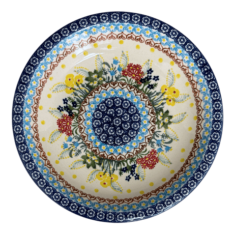 Bowl, Round, Pasta, 9.25" Bowl in "Beautiful Botanicals" by Manufaktura | T159S-DPOG