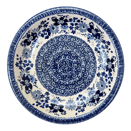 Bowl, Round, Pasta, 9.25" Bowl in "Blue Life" by Manufaktura | T159S-EO39