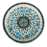 Bowl, Round, Pasta, 9.25" Bowl in "Baby Blue Blossoms" by Manufaktura | T159S-JS49