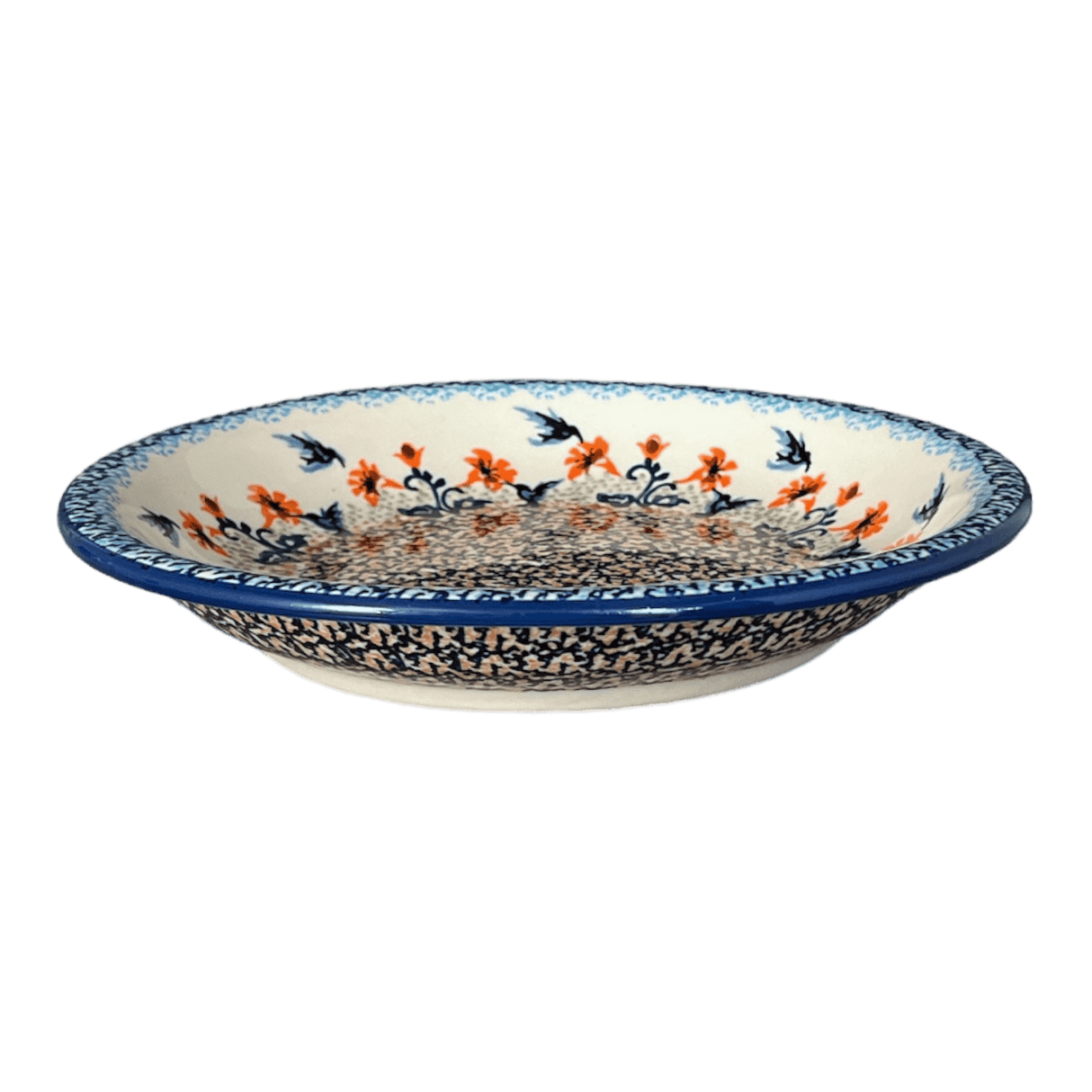 Bowl, Round, Pasta, 9.25" Bowl in "Hummingbird Harvest" by Manufaktura | T159S-JZ35