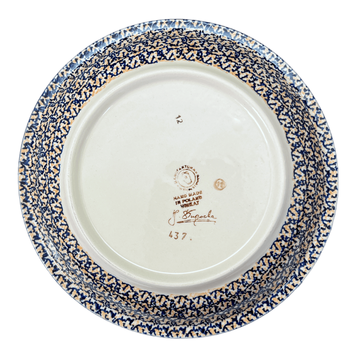 Bowl, Round, Pasta, 9.25" Bowl in "Hummingbird Harvest" by Manufaktura | T159S-JZ35