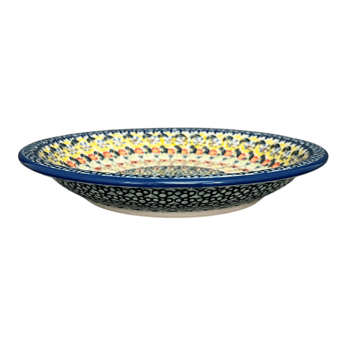 Bowl, Round, Pasta, 9.25" Bowl in "Sunny Border" by Manufaktura | T159S-JZ41