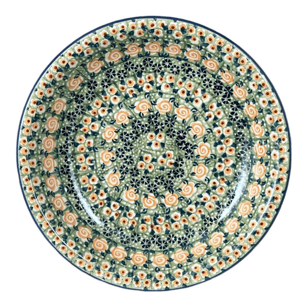 Bowl, Round, Pasta, 9.25" Bowl in "Perennial Garden" by Manufaktura | T159S-LM