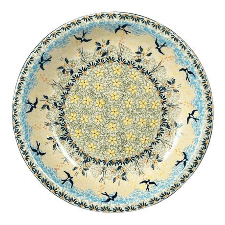 Bowl, Round, Pasta, 9.25" Bowl in "Soaring Swallows" by Manufaktura | T159S-WK57